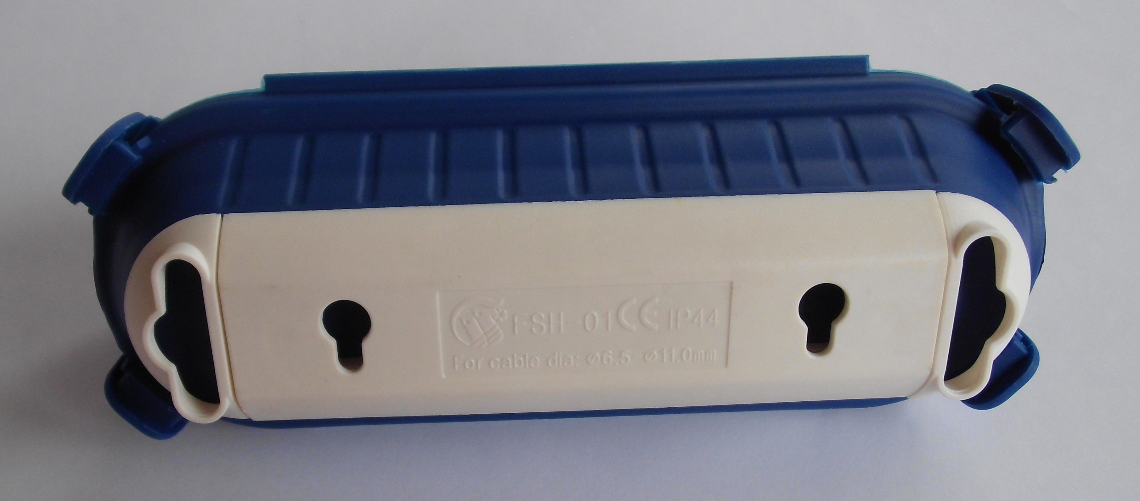 Sicherheitsbox in blau für Schuko Stecker Kabel Box Schutz Kabelsafe 293540b NEU