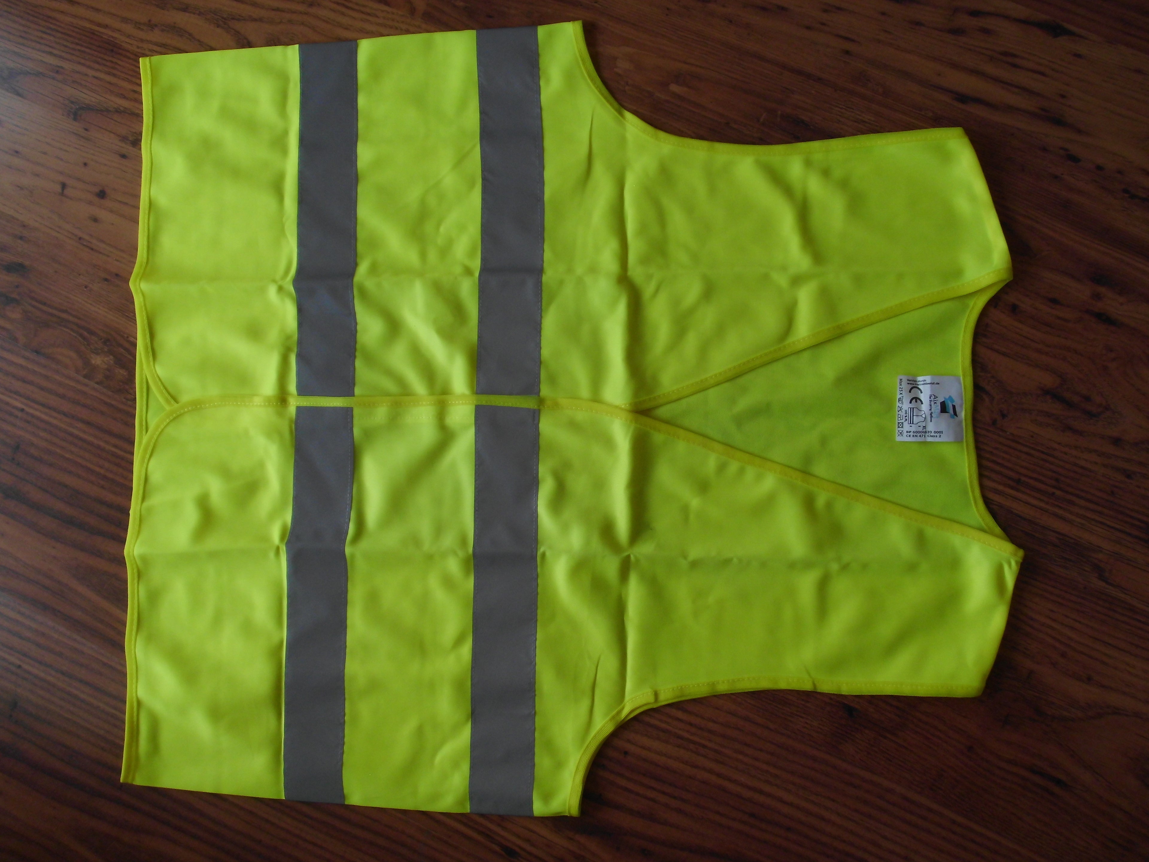 Warnweste Neu mit reflektierenden Signalstreifen NEU