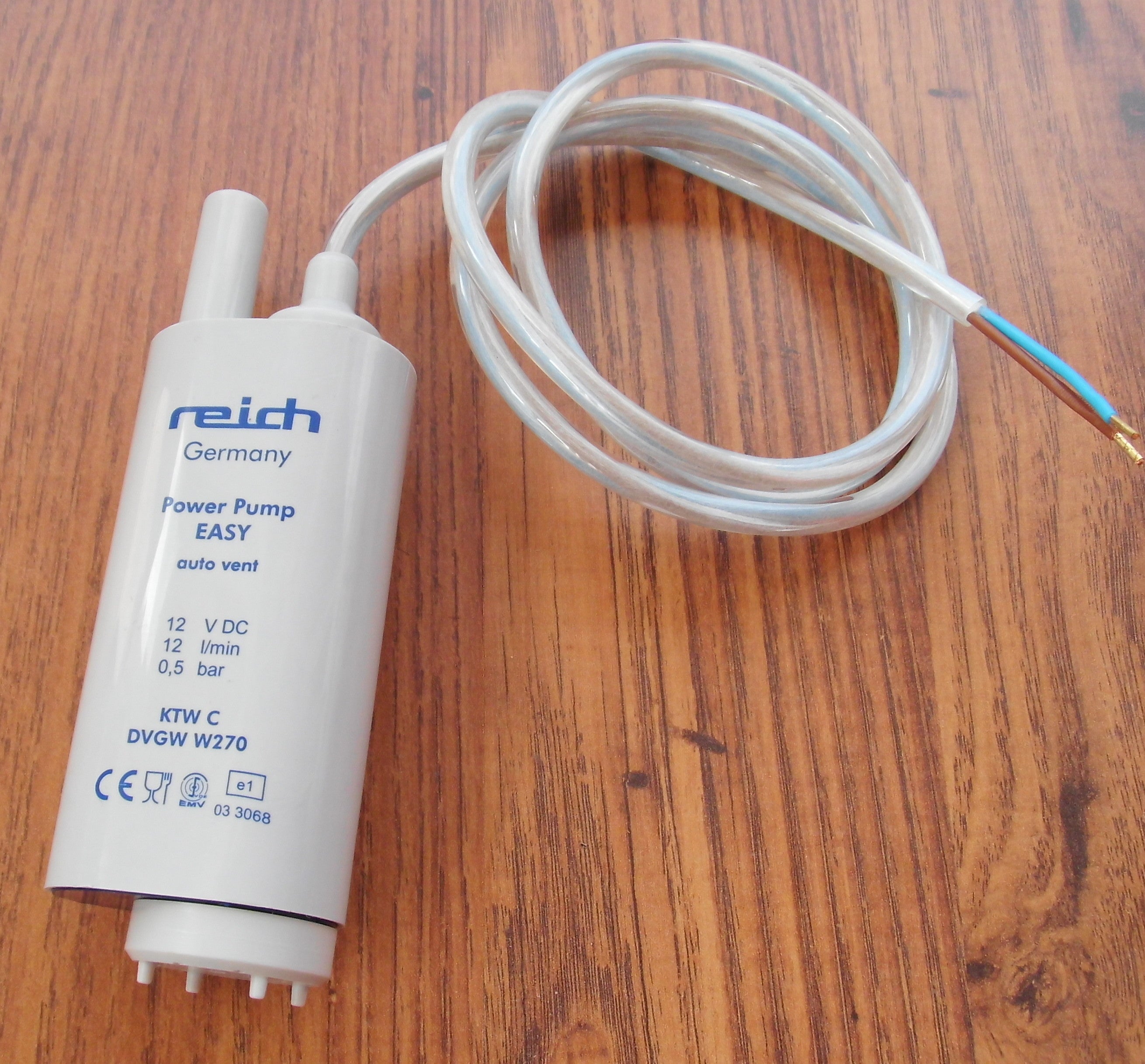 Wasserpumpe Tauchpumpe 0,5 bar Reich 12L Entlüftung Sieb 12 V Pumpe r62073L NEU