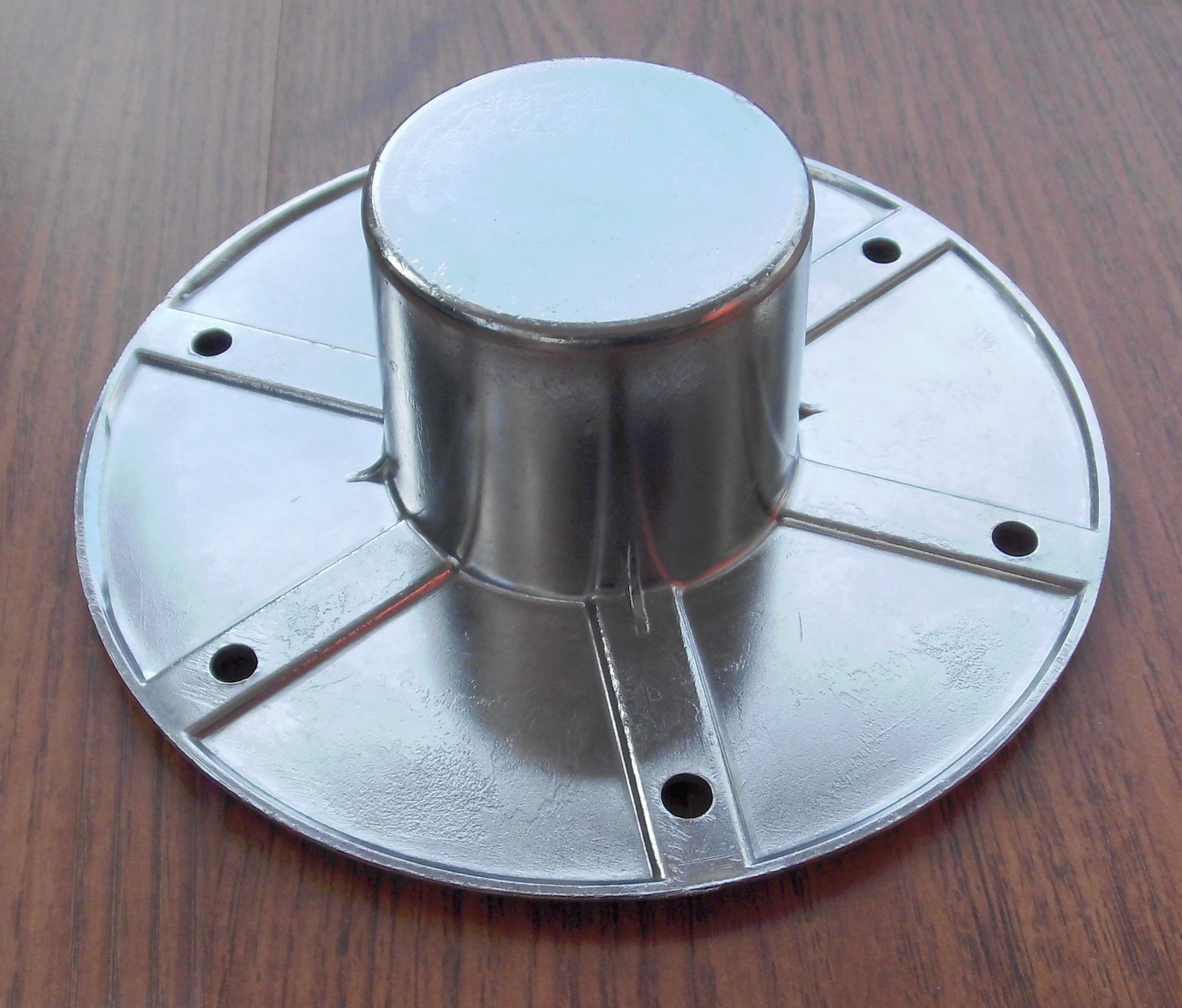 Tischfuß Set stecken Rohr Ø 57mm L: 70cm + Einl. + Aufschr. rosette 200382Lg++ NEU