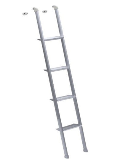 Leiter Alkovenleiter 4 TIEFE Stufen Alu 130 cm lang Halter 97774p NEU